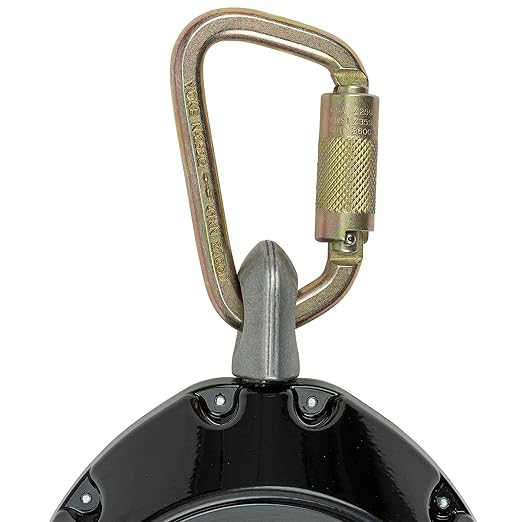 Peakworks Fall Protection Leading Edge Self Retracting Device (SRD) - 26 ft Single Leg Cable with Swivel Snap Hook - Certified ANSI Z359.14-2021 Class 2 LE SRD (Available in Multiple Lengths & Styles)