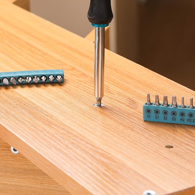 Multi-Purpose Tool Kit with Compact Round Pouch, 164-Piece, Clear Blue 12 x 11.4 x 2 inches