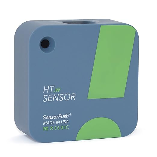 HT.w Smart Temperature Sensor & Humidity Sensor - Bluetooth Thermometer and Hygrometer with App Monitoring - Water Resistant Temperature and Humidity Monitor for RV, Basement, Fridge & More