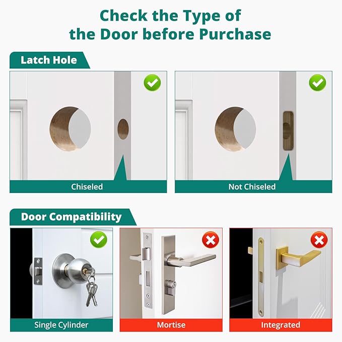 DS10 Pro Keyless Entry Door Lock, Fingerprint Door Locks, Electronic Keypad Lock, Smart Deadbolt, Smart Locks for Front Door, Auto-Lock & One Touch Locking with Bluetooth - Satin Nickel