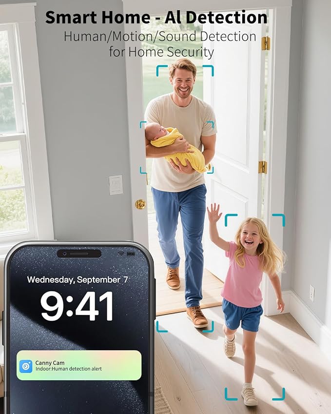 VIMTAG 5G/2.4G Indoor Security Camera, 2.5K Pet Camera with Speaker 360 Pan, Baby Cameras for Home Security Puppy Dog Cat, 2-Way Audio, Free AI Detection, Motion Tracking, IR Night Vision, w/Alexa