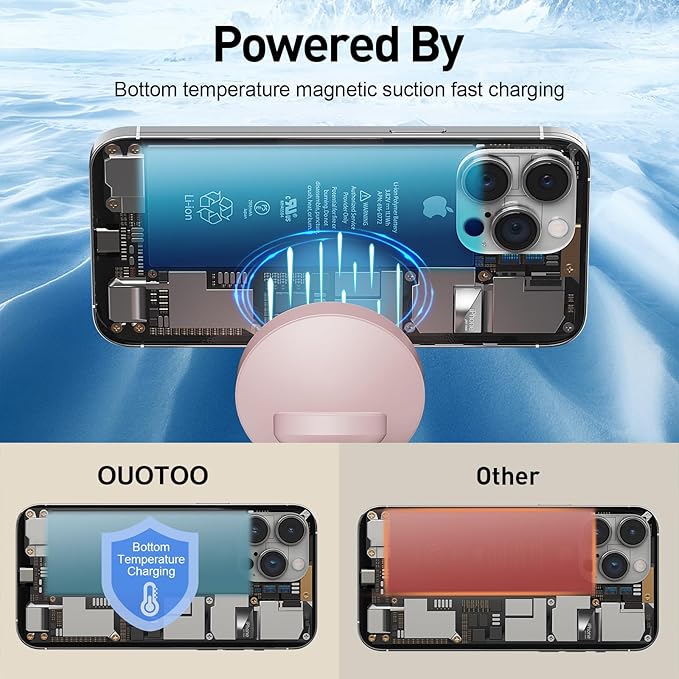 2025 3 in 1 Charging Station Compatible with Magsafe Charger Wireless Charger Stand for iPhone16 15 14 13 12 Series Wireless Charging Station for AirPods Wireless Charging Stand for iWatch Series