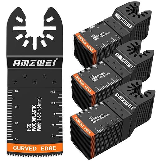 54 Pcs Wood Oscillating Multitool,Oscillating Tool Blades,Professional Universal Oscillating Saw Blades,Quick Release Saw Blades Fit Dewalt Ryobi Milwaukee Rockwell Fein