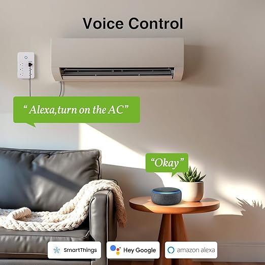 GHome Smart Plug Outlet Extender, Surge Protector with 3 Individually Controlled Smart Power Strips and 3 USB Ports, Works with Alexa & Google Home, 15A/1800W, White