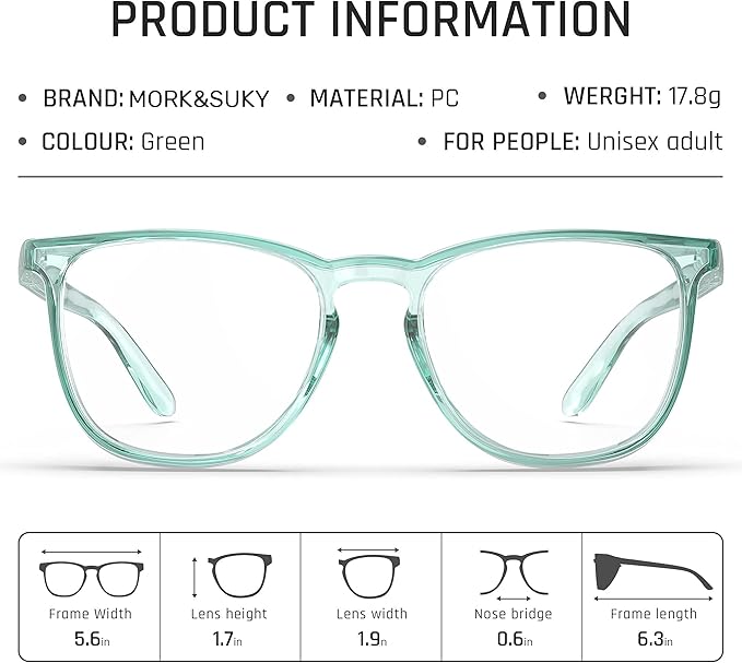 MORK&SUKY Safety Glasses, Stylish Goggles With No Fog Lense, Alternatives To Regular Protective Eyewear For Lab and Nursing.