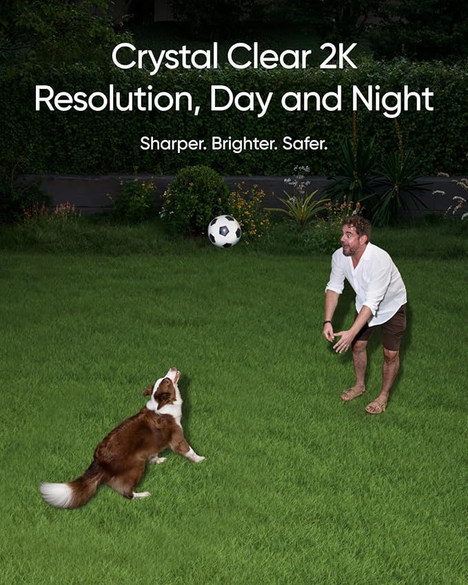 eufy Security Floodlight Camera E30, Security Camera Outdoor, 360° Pan and Tilt, AI Detection and Tracking, 2K Video, 2.4GHz Wi-Fi, 2,000 Lumens, Custom Voice and Light Alerts, 24/7 Recording