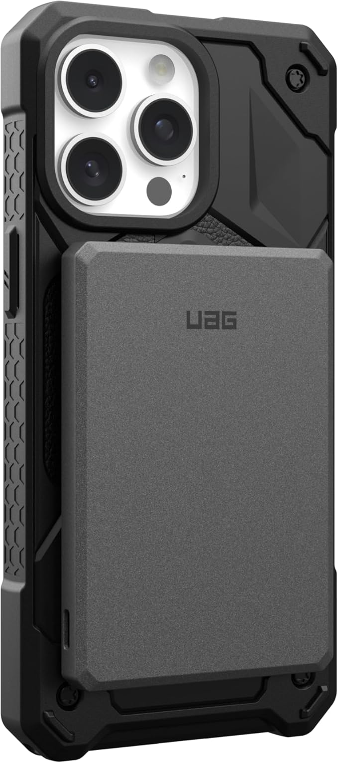 URBAN ARMOR GEAR UAG 5000mAh Power Bank SRGE 20W USB-C Slim Magnetic Wireless Portable Charger Fast Charging Battery Pack Compatible with iPhone 16, Samsung Galaxy S25, Black/Grey