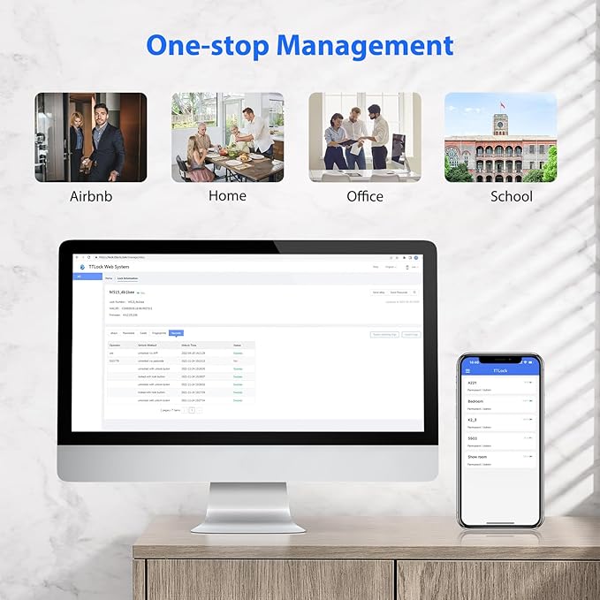 Smart Lock CATCHFACE Fingerprint Door Handle 5-1 Keyless Entry Door Lock,Smart Door Lock with Fingerprint/Code/Card/Key-Ideal for Front Door Hotel Office Office - Satin Nickel