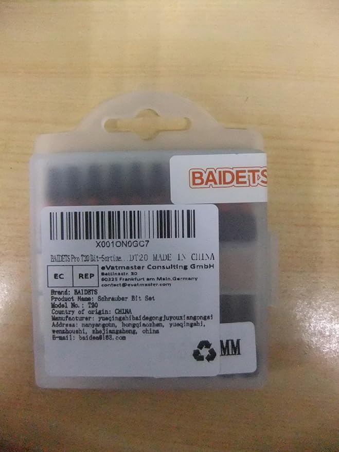 Pro T20 Bit Assortment - Screwdriver Bits Set 20Pcs, 25mm Length, Torx Screwdriver Bit, 1/4 Inch Hex Shank, with Storage Box