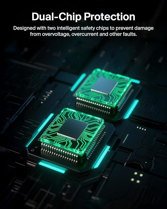 Belkin Portable Charger, Power Bank 10000 mAh, 23W w/Integrated Lightning Cable & USB-C Cable - iPhone Charger Battery Pack for Apple iPhone 16, 15, 14, Galaxy S25, Pixel 9, Travel Essentials - Black