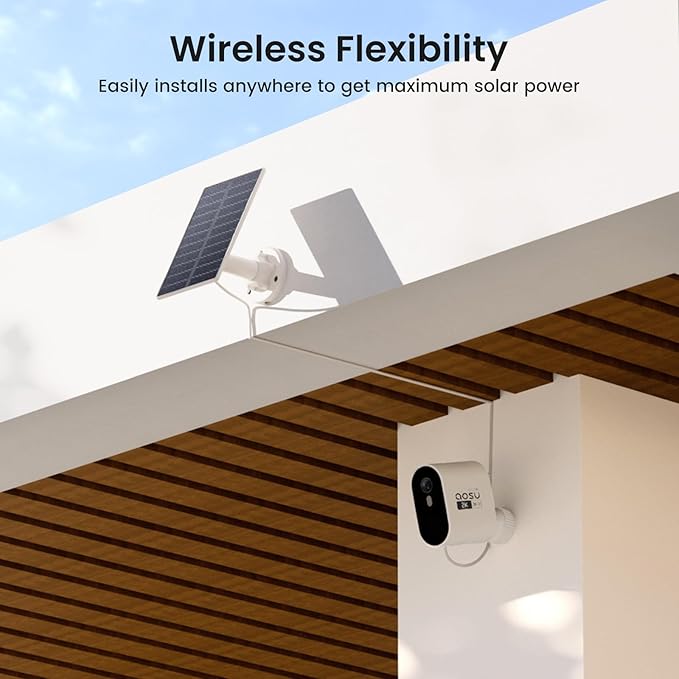 AOSU SolarCam Pro System Add-on Camera – Expand Your System - Requires Homebase to Use (NOT for Standalone Use)