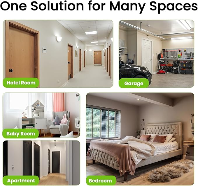 GHome Smart Fingerprint Door Lock, 3 in 1 Smart Fingerprint Door Knob with App Control & Key, Auto Lock, Biometric Thumbprint Door Locks for Bedroom, Garage, Home & Office