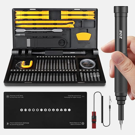 Precision screwdriver set,70 in 1 mini tool kit,with 42 magnetic bit,Small screwdriver set for Pc,laptops,Tablets,Electronics,Apple watches,Computers, LCD screens,Phone repair tool
