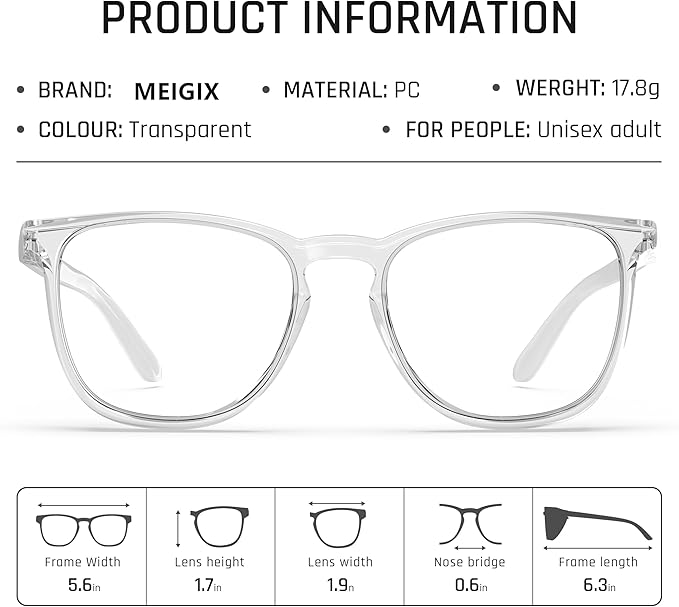 Stylish Safety Glasses, Clear Anti-Fog Anti-Scratch Protective Glasses For Men And Women