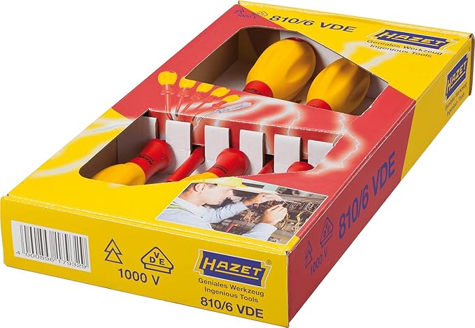 Hazet 810/6VDE Vde Screwdriver Set 6 Piece