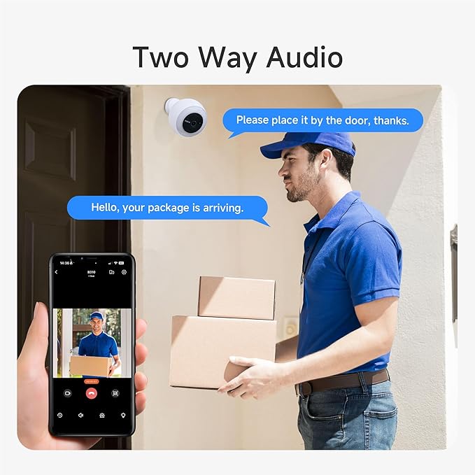 Noorio B310 Wireless Outdoor Security Camera with 600lm Spotlight, 12600mAh Battery-Powered Solar Camera with 16GB Free Local Storage, 2K Color Night Vision, 2.4GHz WiFi Only