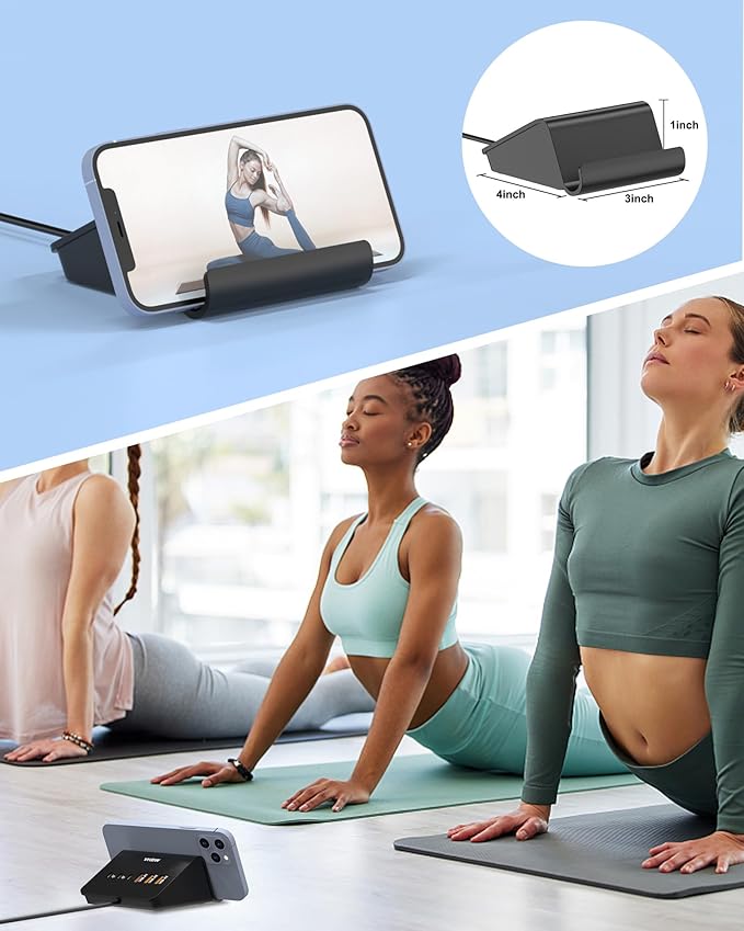 USB C Charging Station 35W, VHBW 6-Port (3 USB-C and 3 USB-A) Desktop Fast Charging Station for iPhone 14/13/12,Samsung Galaxy S23/S22/S21,etc