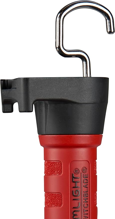 Streamlight 74854 Strion Switchblade 500-Lumen Rechargeable Multi-Function Compact Work Light With 120V/100V AC PiggyBack Charger, Red