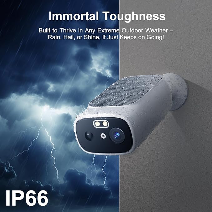 2K Solar Camera Outdoor Wireless-5/2.4Ghz WiFi Cameras for Home Security, AI Motion Detection, Color Night Vision, SD Card/Cloud Storage, Waterproof, Compatible with Alexa/Google Home (1 Camera)