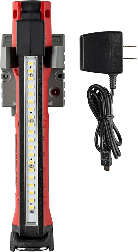 Streamlight 76801 Stinger Switchblade 800-Lumen LED Light Bar with 120V/100V AC Charger, 1 Holder, Red