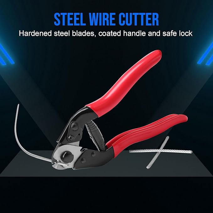 LICHAMP 16 Packs Hydraulic Cable Lug Tool with durable case, 6 AWG to 4/0 AWG Battery Cable Crimping Tool WIRE Terminal Crimper Set, 1203BL