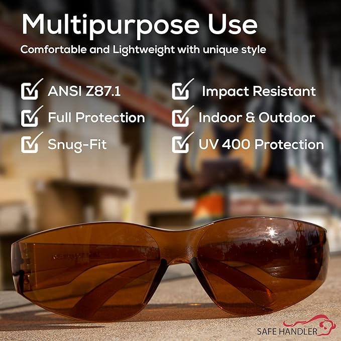 Hyline Anti-Fog Color Safety Glasses Variety, Impact Resistant, Polycarbonate, Anti-Scratch