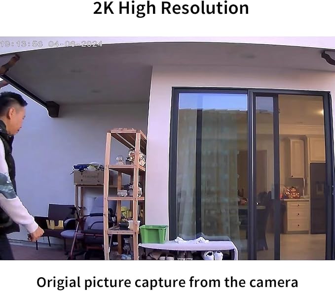 Security Cameras Wireless Outdoor or Indoor,Alexa Cameras for Home Security Outside with Night Vision,2-Way Audio,Motion Detection,SD/Cloud Storage,Motion Zone,IP65 Weatherproof