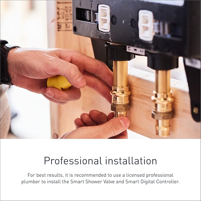 Moen Smart Water 2-Outlet Digital Thermostatic Shower Valve Kit with Standard 1/2" Connections, S3102
