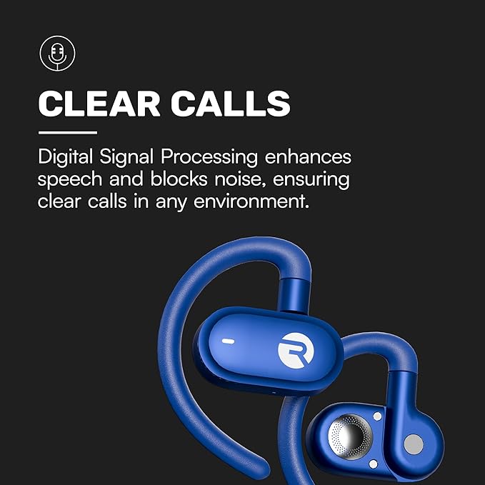 Raycon Everyday Open Earbuds – True Wireless Open Ear Bluetooth Headphones, Hook Design, IPX5 Water Resistant, 40 Hours of Battery Life (Purple)