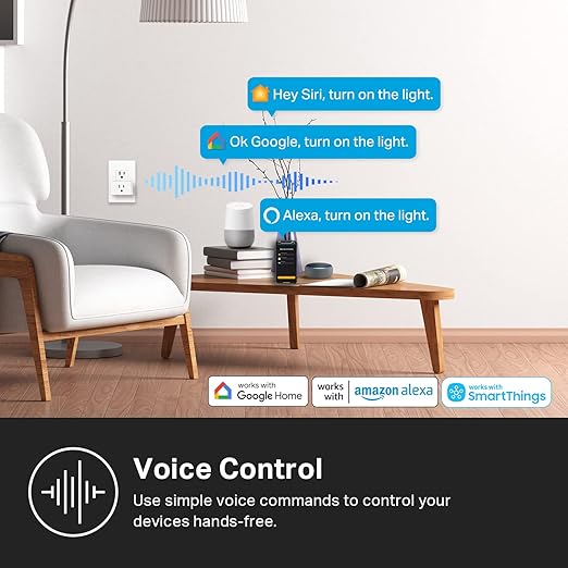 Kasa Smart Plug, Matter Compatible, Energy Monitoring, Compact Design, 15A/1800W Max, Super Easy Setup, Works with Apple Home, Alexa & Google Home, UL Certified, 2.4G Wi-Fi Only, White, KP125M(2-Pack)