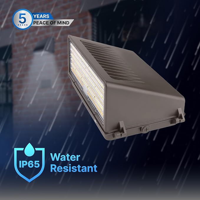 90W/63W/45W Full-Cutoff LED Wall Pack Lights, Selectable Wattage & CCT (5000K/4000K/3000K), LED Wall Light, Energy Efficient, Durable, Outdoor Commercial Wall Pack Light, 14,900LM