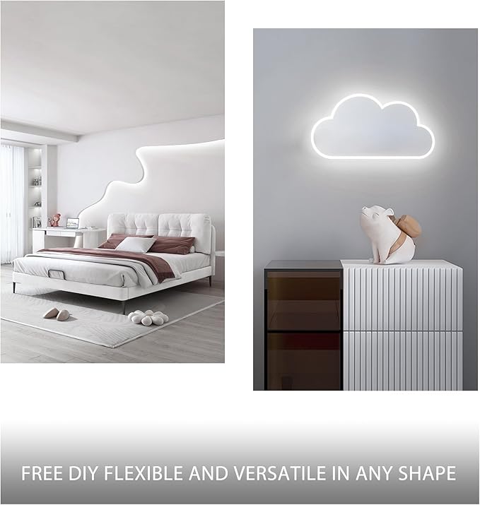 COB LED Strip Lights Cool White,24V Dimmable led Light Strip KIT with Remote and app Control,6000K 24FT/7.5m 8mmwide Ra>90 Cuttable Flexible Strip Lights for Bedroom,Shelf,Cabinet