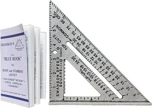 SWANSON Tool Co S0101 7 Inch Speed Square, Blue