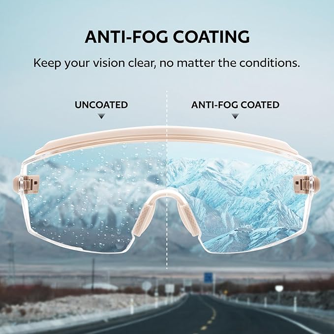 UKNOW Safety Glasses Over Eyeglasses, Anti Fog Safety Goggles ANSI Z87.1, Adjustable Protective Eyewear