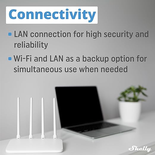 Shelly Pro 3 | Wi-Fi & LAN, 3-Channel Smart Relay | Home & Facility Automation | Compatible with Alexa & Google Home | iOS Android App | Lights Automation | Controller for Motorized Valve