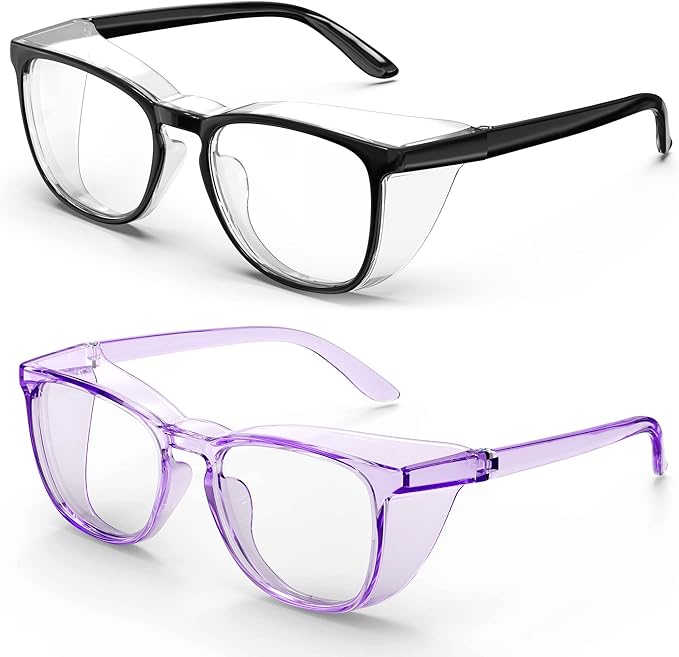 Stylish Safety Glasses, Clear Anti-Fog Anti-Scratch Protective Glasses For Men And Women