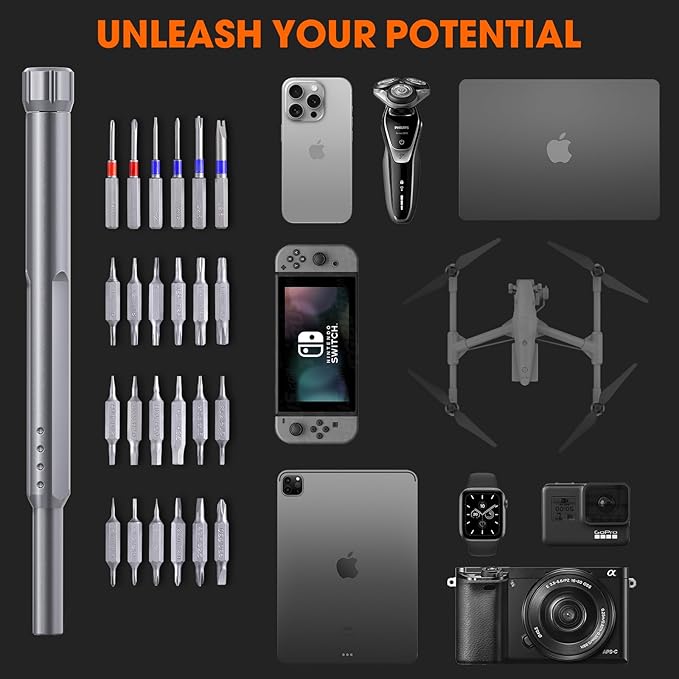 73 in 1 Precision Screwdriver Set, Small Mini Micro Screwdriver Set for DIY PC Computer Electronics, Magnetic Professional Repair Hand Micro Tool Kit, Reliable and Easy-to-Use