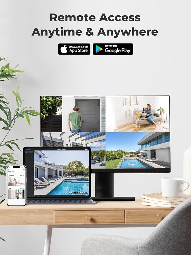 REOLINK 5MP Security PoE IP Camera, Person/Vehicle/Pet Detection, Time-Lapse, 100ft IR Night Vision, Work with Smart Home, Support 512GB SD Card, Surveillance Outdoor Indoor, RLC-510A