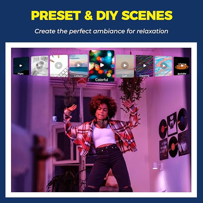 Smart Light Bulbs 100W Equiv., 1350LM 11W Smart Bulb Works with Alexa/Google Home/Smart Life, A19 E26 RGBCW Color Changing, No Hub Required, 2.4G WiFi Bluetooth Bulb, ETL Listed, 6PCS