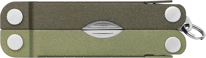 LEATHERMAN, Micra, Keychain Multi-tool with Grooming Tools, Mini Pocketknife for Everyday Carry (EDC), Hobbies & Outdoors, Built in the USA, Spruce