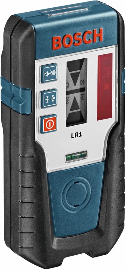 BOSCH LR1 650 Ft Red-Beam Rotary Laser Receiver, Includes Mounting Bracket & 9V Battery