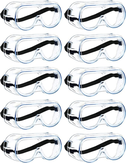 MELASA Safety Goggles ANSI Z87.1, Anti-Fog Protective Lab Goggles, Eye Protection Goggles