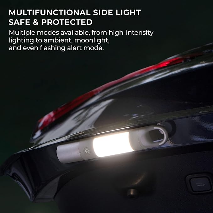 HOTO Flashlight Duo, USB-C Rechargeable, Dual Light Source, Colorful Ambient Light, SOS & Strobe, 1000 Lumens, Multifunctional Hanger, Magnetic Absorption, 65h Long-Lasting