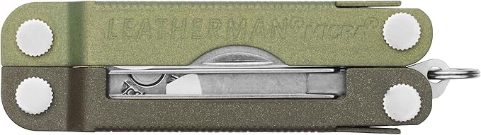 LEATHERMAN, Micra, Keychain Multi-tool with Grooming Tools, Mini Pocketknife for Everyday Carry (EDC), Hobbies & Outdoors, Built in the USA, Spruce