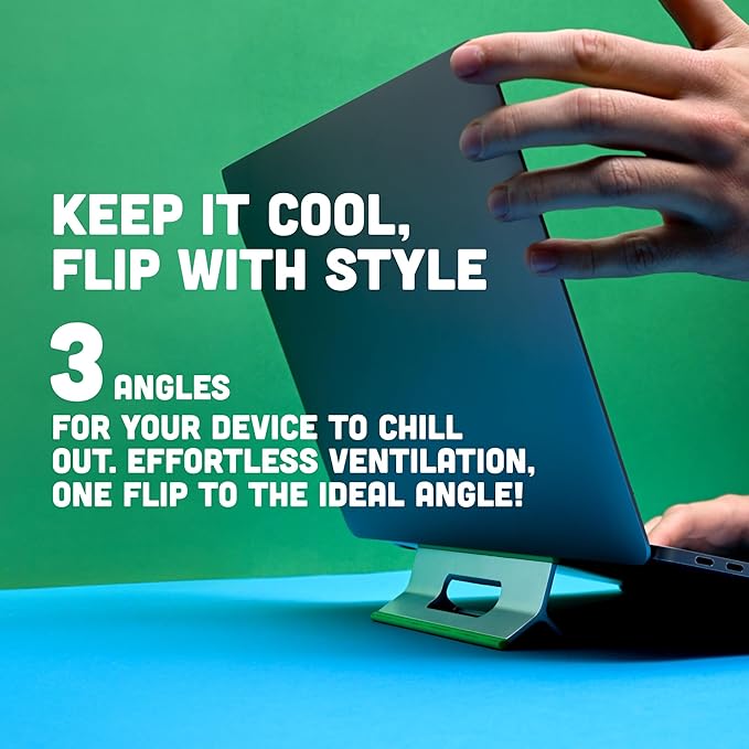 Steepy Adjustable Laptop Stand - 3 Heights Computer Stand - Portable Laptop Riser for Desk