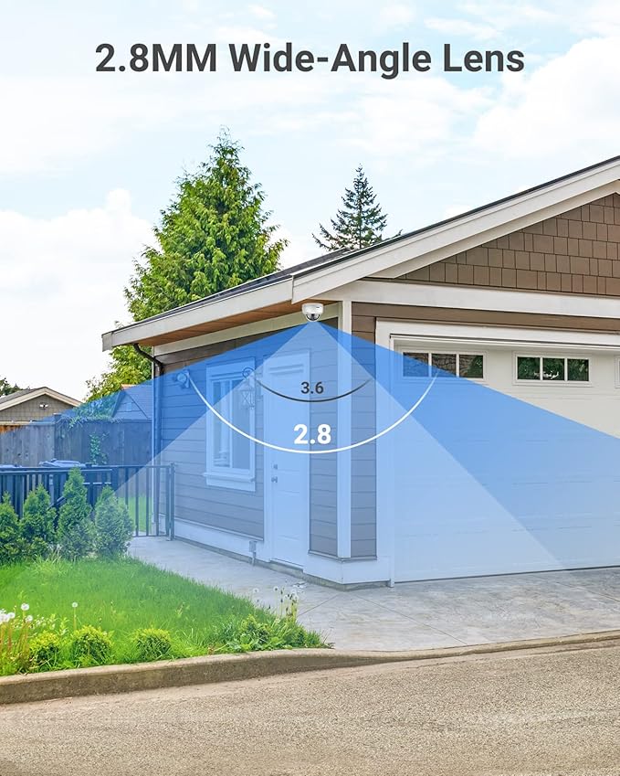 ANNKE H500 5MP PoE Security Camera System w/ 6MP H.265+ 8 Channle NVR, 8X 5MP Outdoor Dome IP Cameras, 24hour Audio Recording, 100ft EXIR Color Night Vision, IP67 Weatherproof, Built in 2TB HDD