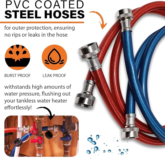 Chromex Tankless Heater Descaler Kit - Just Add Vinegar or Your Own Descaler