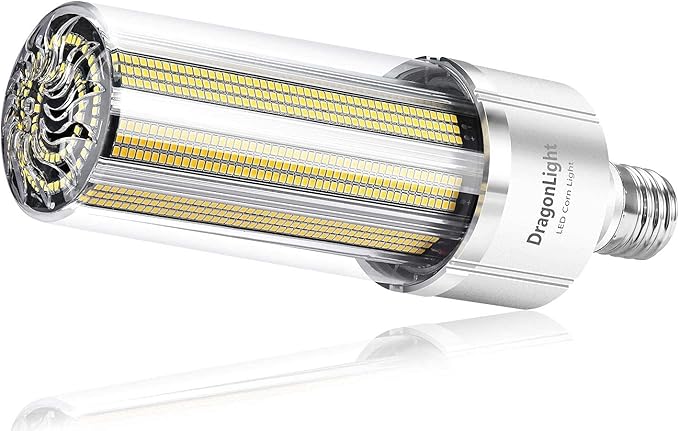 DragonLight 240W Commercial Grade Corn LED Light Bulb (1000 Watt Metal Halide/HID/HPS Replacement) E39 Large Mogul Base LED Lamp 5000K Daylight 32,400 LM for High Bay Area Lighting