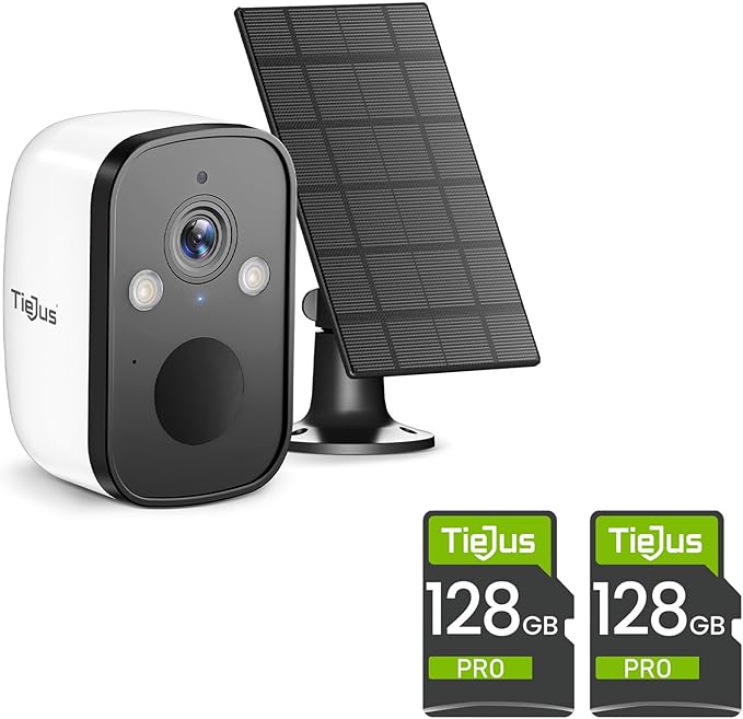 2 Packs 128GB SD Card for Security Camera, Memory Card Full HD Video Compatible with Digital Camera