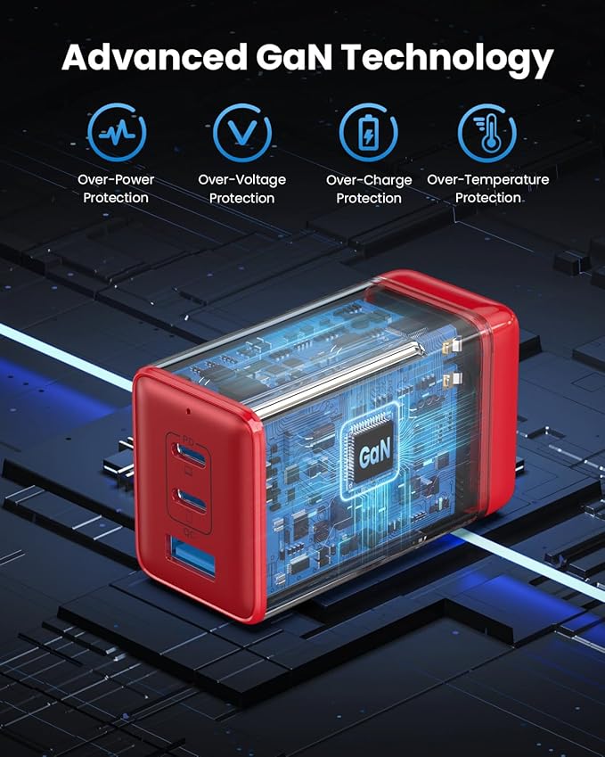 150W USB C Charger Block,GaN III Compact Foldable Wall Charger 3 Port Fast Charging Station,PD QC PPS Portable USB C Hub 100W Laptop Adapter for MacBook Pro/Air,iPad,iPhone 16/Pro,Galaxy S24,Dell etc